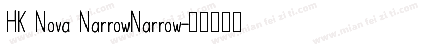 HK Nova NarrowNarrow字体转换